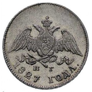 10 kopiejek 1827 Petersburg, Bitkin 144, rzadkie w tym ...