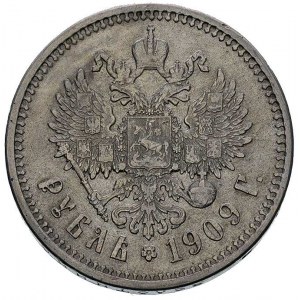rubel 1909, Petersburg, Bitkin 63 (R), rzadki