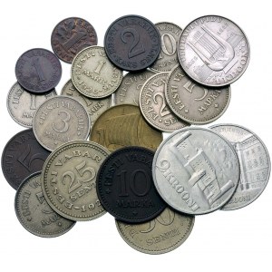 zestaw monet Estonii (w tym 3 srebrne): 20 marek 1925, ...