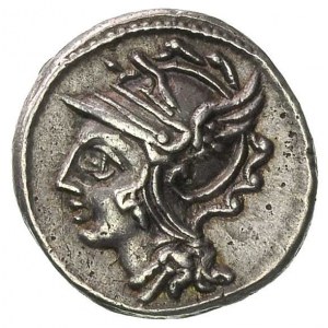 C. Coelius Caldus 104 pne, denar, Aw: Głowa Romy w hełm...