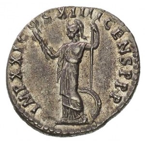Domicjan 81-96, denar, Aw: Popiersie w wieńcu w prawo i...
