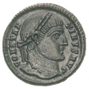 Konstantyn II 337-340, AE-18, Kartagina, Aw: Popiersie ...