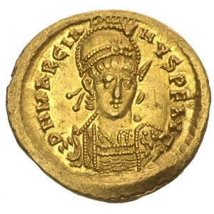 Marcjan 450-457, solidus, Konstantynopol, Aw: Popiersie...