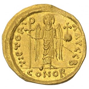Maurycy Tyberiusz 582-602, solidus, Antiochia, Aw: Popi...