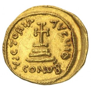 Herakliusz 610-641, solidus, Aw: Popiersia Herakliusza ...