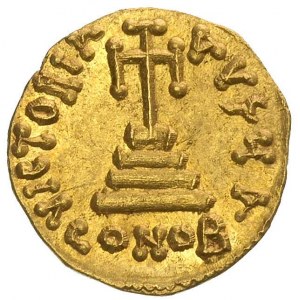 Konstans II 641-668, solidus, Konstantynopol, Aw: Popie...