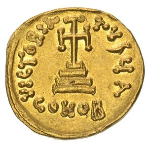 Konstans II 641-668, lekki solidus Konstantynopol, Aw: ...