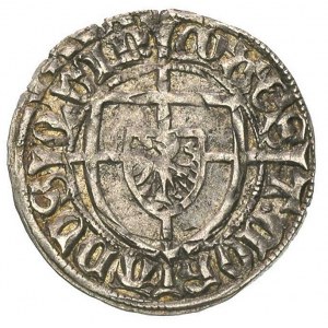 Konrad von Erlichshausen 1441-1449, szeląg, Aw: Tarcza ...