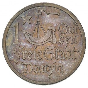 gulden 1923, Utrecht, Koga, Parchimowicz 61 a, ładnie z...