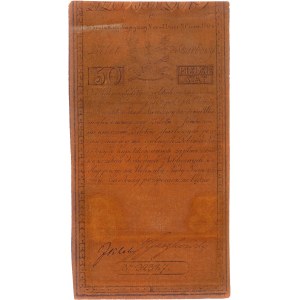 50 złotych 8.06.1794, seria C, Miłczak A4, papier bankn...