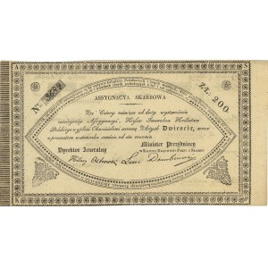 asygnata na 200 złotych 1831, Lucow 196 (R3), Pick A 18...