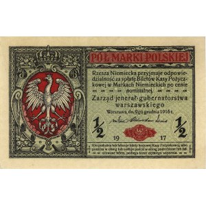 1/2 marki polskiej 9.12.1916, \jenerał, seria B