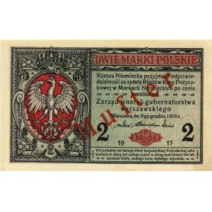 2 marki polskie 9.12.1916, \jenerał, MUSTER
