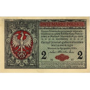 2 marki polskie 9.12.1916, \jenerał, seria A