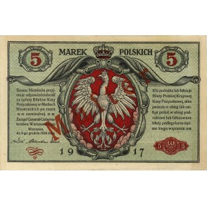 5 marek polskich 9.12.1916, \Generał, \Biletów, MUSTER
