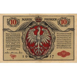 10 marek polskich 9.12.1916, \Generał, \biletów, Miłcz...