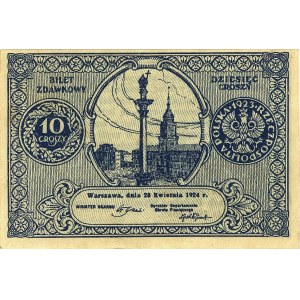 10 i 20 groszy 28.04.1924, Miłczak 44 i 45, łącznie 2 s...