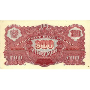 100 złotych 1944 \obowiązkowe, seria BK