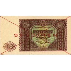 zestaw banknotów 1, 2, 5 i 10 złotych 15.05.1946 z nadr...