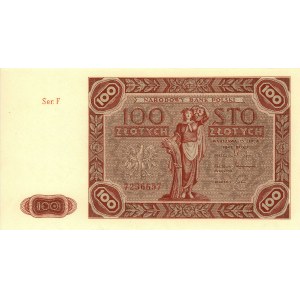 100 złotych 15.07.1947, seria F, Miłczak 131a