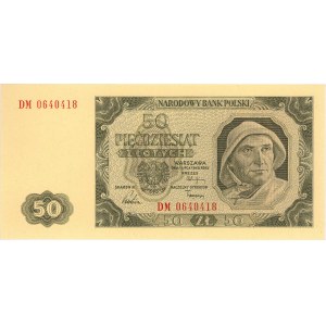 50 złotych 1.07.1948, seria DM, Miłczak 138h