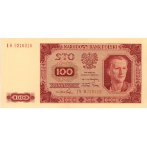 100 złotych 1.07.1948, seria IW, Miłczak 139f
