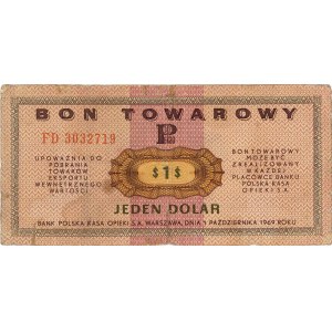 2 dolary 1.10.1969, seria FM i 1 dolar 1.10.1969, seria...
