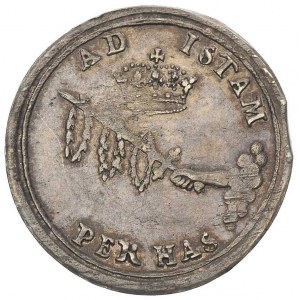 Jan III Sobieski, żeton koronacyjny 1676, Aw: Popiersie...