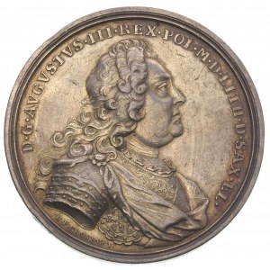 August III- medal koronacyjny autorstwa H.P. Groskurta ...
