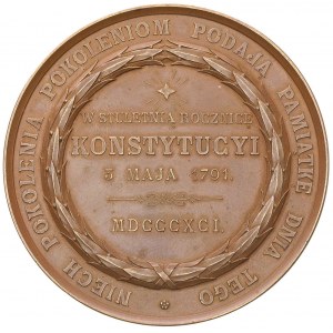 100 rocznica Konstytucji 3 Maja- medal wybity w firmie ...