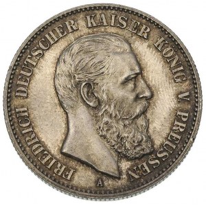 2 marki 1888/A, Berlin. J. 98, ładnie zachowane, patyna
