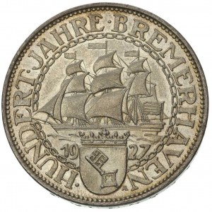 5 marek 1927/A, Berlin, 100-lecie Portu w Bremie, J. 32...
