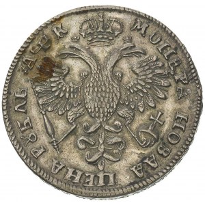 rubel 1720, Moskwa, Aw: Popiersie i napis, Rw: Orzeł i ...