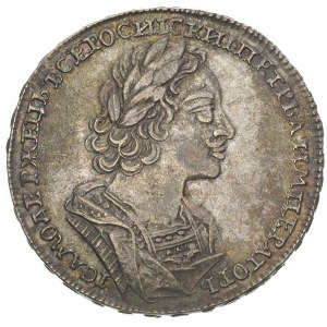 rubel 1723, Moskwa, Aw: Popiersie i napis, Rw: Monogram...