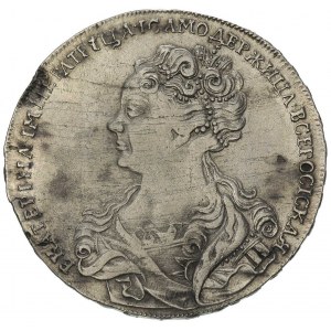 rubel 1725, Moskwa, Aw: Popiersie i napis, Rw: Orzeł i ...