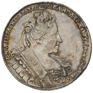 rubel 1732, Moskwa, Aw: Popiersie i napis, Rw: Orzeł i ...