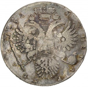 rubel 1732, Moskwa, Aw: Popiersie i napis, Rw: Orzeł i ...