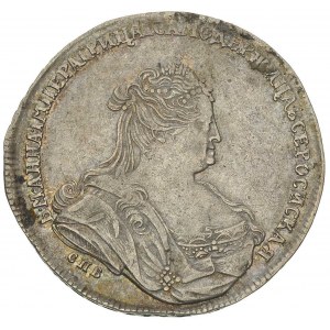 rubel 1738, Petersburg, Aw: Popiersie i napis, Rw: Orze...