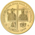 zestaw monet z Janem Pawłem II, 1999 rok: 1.000 lei śre...