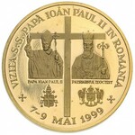 zestaw monet z Janem Pawłem II, 1999 rok: 1.000 lei śre...