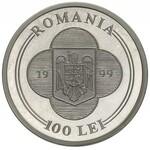 zestaw monet z Janem Pawłem II, 1999 rok: 1.000 lei śre...