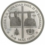 zestaw monet z Janem Pawłem II, 1999 rok: 1.000 lei śre...
