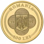 zestaw monet z Janem Pawłem II, 1999 rok: 1.000 lei śre...