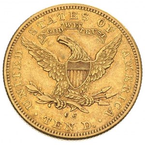 10 dolarów 1891/CC, Carson City, Fr. 161, złoto, 16.65 ...