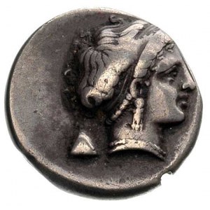 KAMPANIA- Neapolis, stater 450- 340 pne, Aw: Głowa nimf...