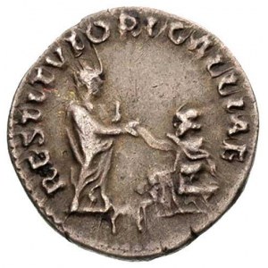 Hadrian 117-138, denar, Aw: Popiersie w prawo i napis, ...