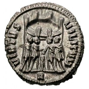 Konstancjusz I 293-306, argenteus- Rzym, Aw: Popiersie ...