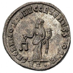 Konstancjusz I 293-306, follis, Aw: Popiersie w wieńcu ...