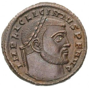 Licyniusz I 308-324. follis, Siscia, Aw: Popiersie w pr...