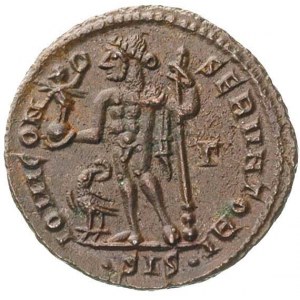 Licyniusz I 308-324. follis, Siscia, Aw: Popiersie w pr...